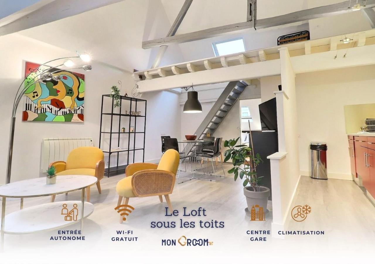 Le Loft Sous Les Toits - Proche Gare - Mon Groom Troyes Esterno foto